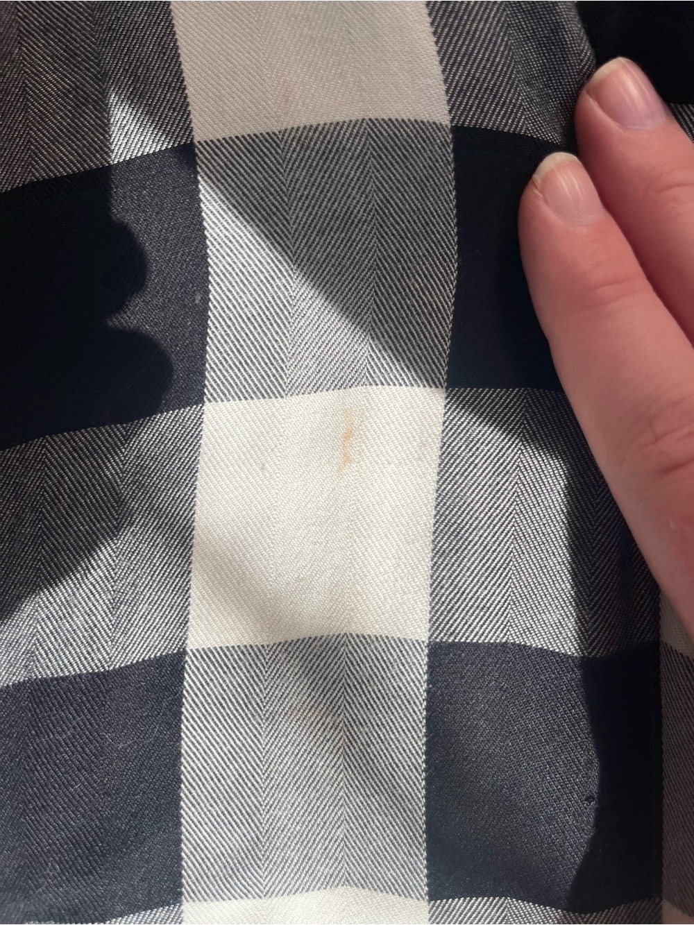 J. Jill Black and White Buffalo Check Button-Down Shirt - Picture 3 of 4